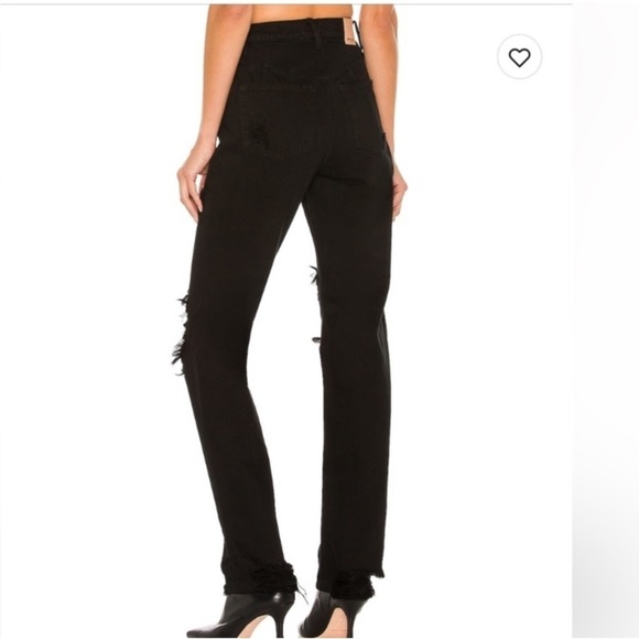 Free people we the free x CRVY straight shooter jeans size 27 black‎ Wash gray - Picture 3 of 16